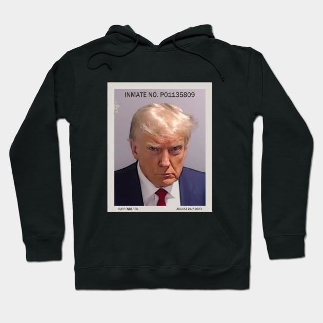 Trump Mugshot Inmate Number Hoodie by BestOfBad